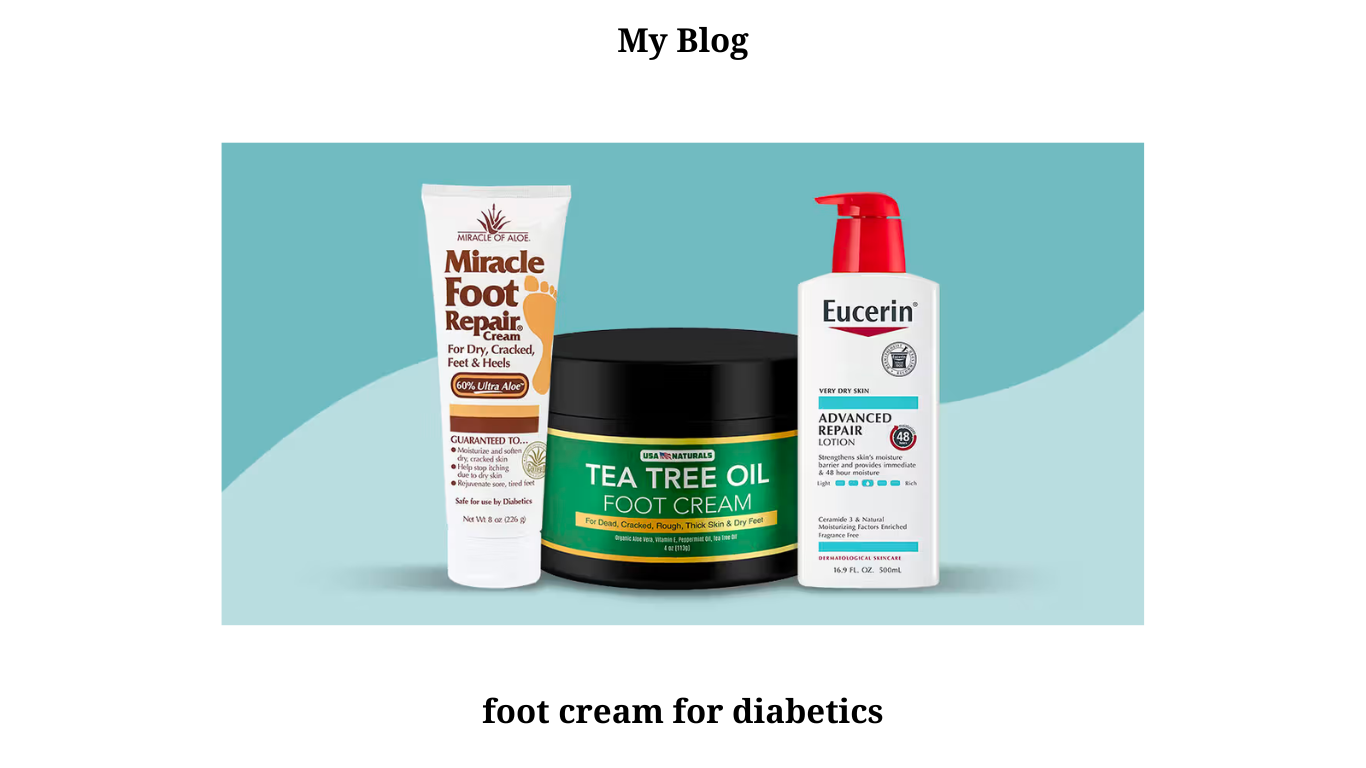 foot cream for diabetics